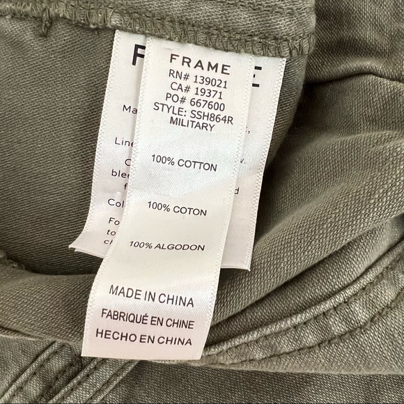 NWOT Frame Denim Army Service Shortall Romper - Picture 10 of 10